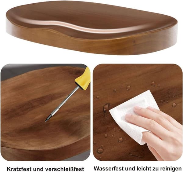 Rootzin puiset baarijakkarat - Kitchen Island -jakkara - Kääntyvä jakkara - Säädettävä korkeus - Ergonominen jalkatuki - Massiivipuinen istuin - 41,5