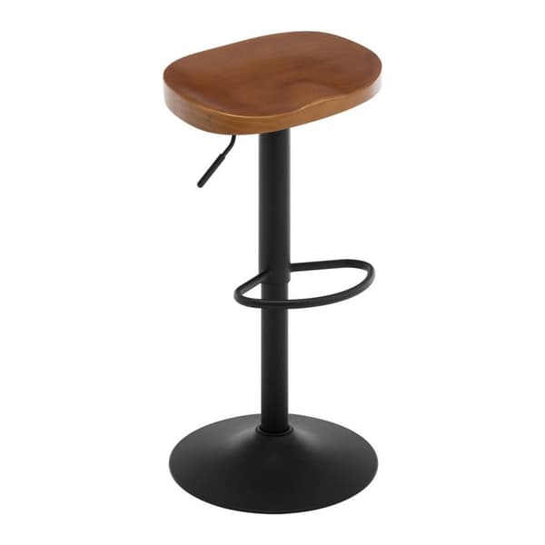 Rootzin puiset baarijakkarat - Kitchen Island -jakkara - Kääntyvä jakkara - Säädettävä korkeus - Ergonominen jalkatuki - Massiivipuinen istuin - 41,5