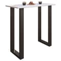 Miniatyrbillede 2 af 4: Xona barbord 110x50 hvid, sort.