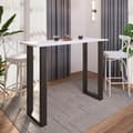 Miniatyrbillede 3 af 4: Xona barbord 140x50 hvid, sort.