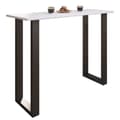 Miniatyrbillede 2 af 4: Xona barbord 140x50 hvid, sort.