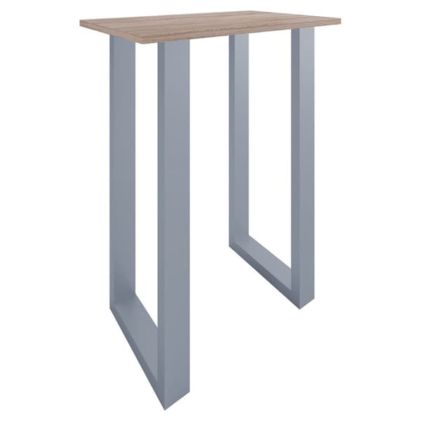 Xona barbord 80x50 eg dekor, sølvfarvet.