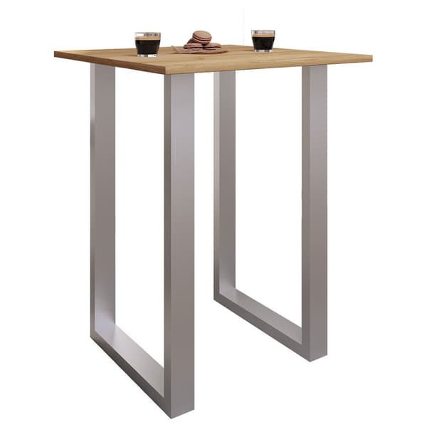 Xona barbord 80x50 ek dekor, silverfärgad.