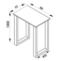 Miniatyrbillede 4 af 4: Xona barbord 80x50 antracit, sort.