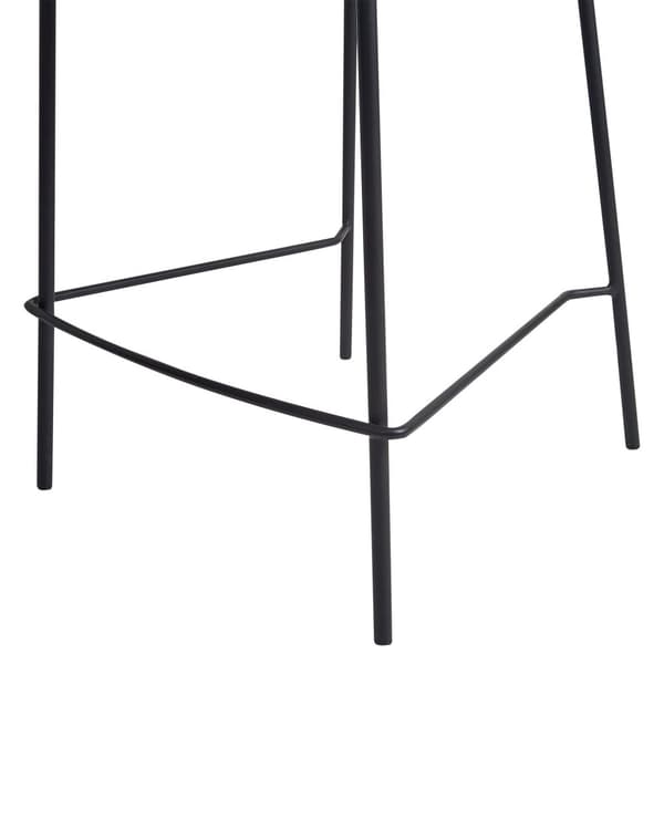 Sett med 2 Barstoler Olivengrønn Fløyelspolstring Svart Jernramme Benkehøyde Sete Spisestuemøbler Moderne Design