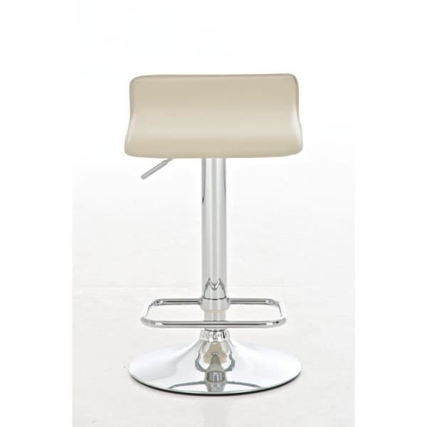 Dyn höjdjusterbar barpall i konstläder - CLP - Beige - 87x36x38 cm