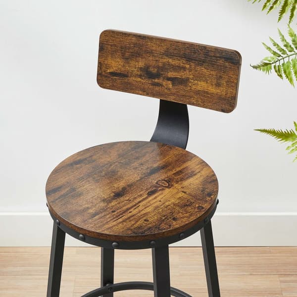 Baarituolit - 2 - teollisuussuunnittelu - Vintage Brown / Black