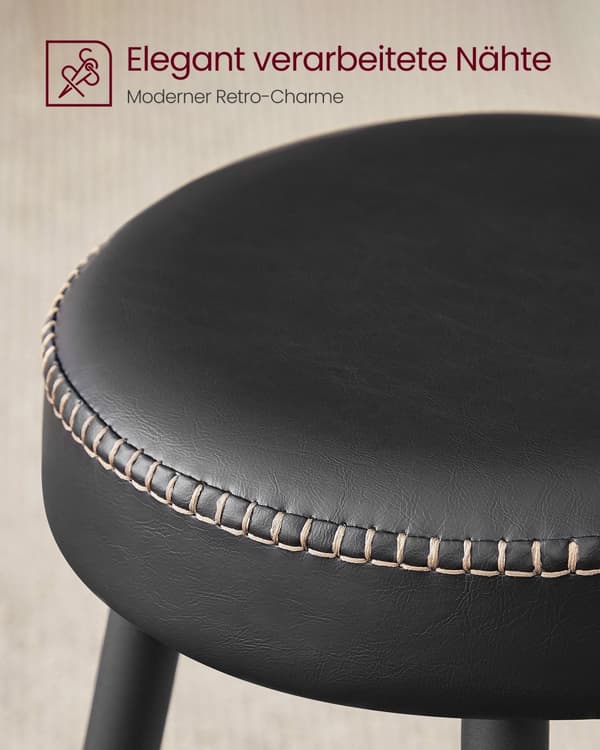 Ekho Collection - Barstol - Uppsättning av 2 - Basic Black