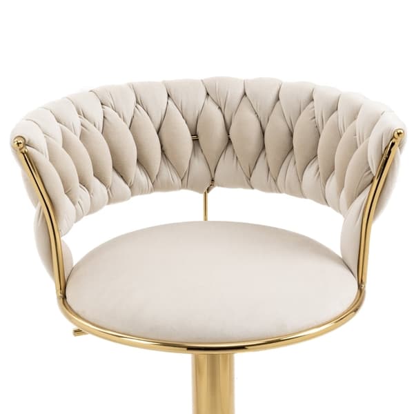 Rootz justerbara barstolar - Sammetspallar - Ergonomiska sittplatser - Främjar hållning och komfort - 54L x 48W x 78H cm