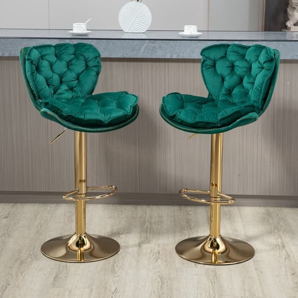 Rootz kääntyvät baarituolit - Korkeussäädettävät tuolit - Velvet baarin istuimet - Ergonominen muotoilu - 55x46x92-112cm
