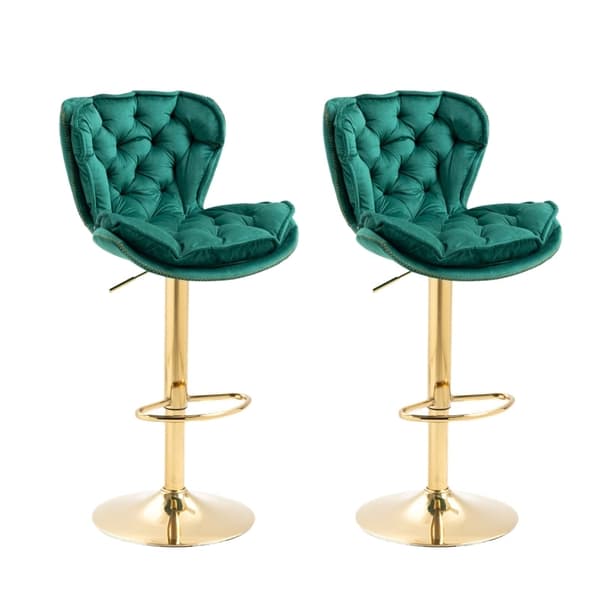 Rootz kääntyvät baarituolit - Korkeussäädettävät tuolit - Velvet baarin istuimet - Ergonominen muotoilu - 55x46x92-112cm
