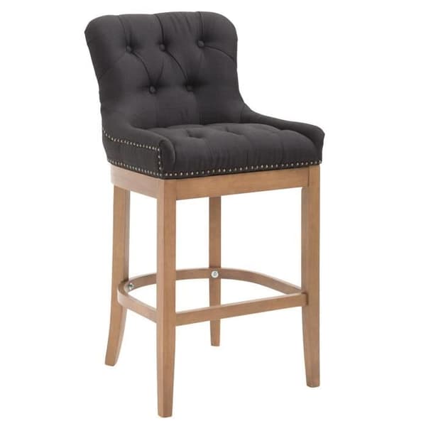 Barstol -COURMANGOUX Finish, Antik glansig (svart)