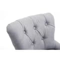 Miniatyrbild 4 av 4: Barstol - CLP - BUCKINGHAM - Ljus antik trä - 100% polyester tyg - Tjock stoppning