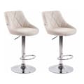 Miniatyrbild 1 av 4: Set med 2 barstolar -NEYRON Finish (Cream)