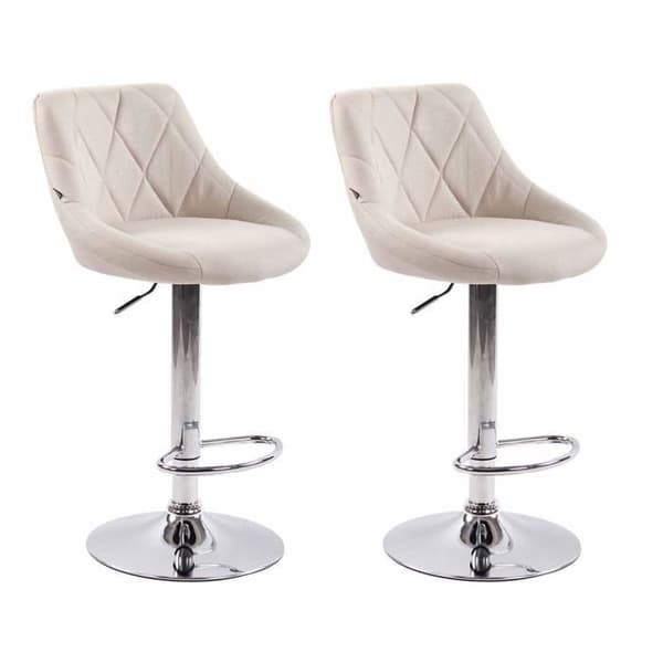 Set med 2 barstolar -NEYRON Finish (Cream)