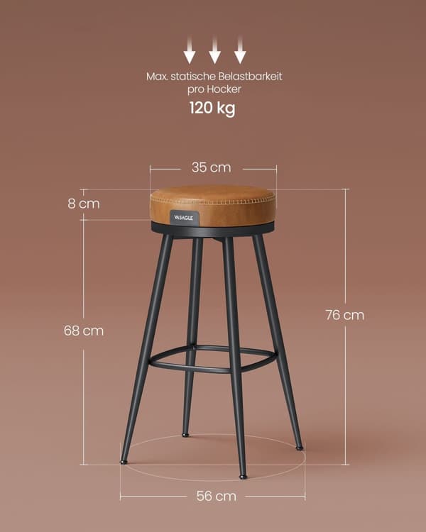 Baarijakkarajoukko 2 76 cm korkea karamelli ruskea
