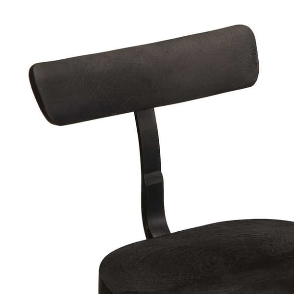 vidaXL Barkrakker 2 stk svart 49x43x79 cm heltre mango