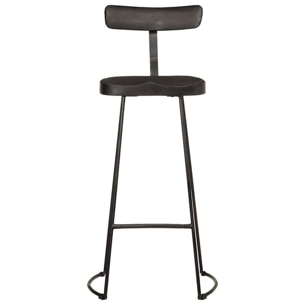 vidaXL Barkrakker 2 stk svart 49x43x103 cm heltre mango