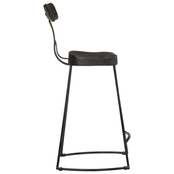 vidaXL Barkrakker 2 stk svart 49x43x88 cm heltre mango