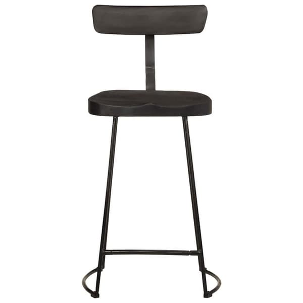 vidaXL Barkrakker 2 stk svart 49x43x88 cm heltre mango
