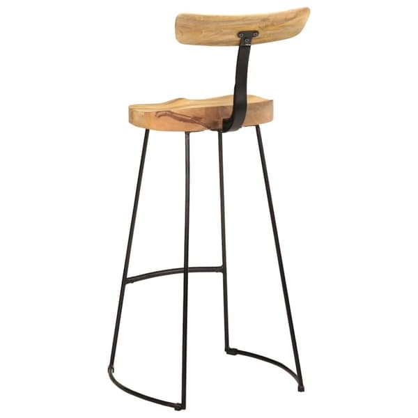 vidaXL barstole 2 stk. 49x43x103 cm massivt mangotræ