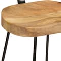 Miniatyrbillede 6 af 11: vidaXL barstole 2 stk. 49x43x103 cm massivt mangotræ