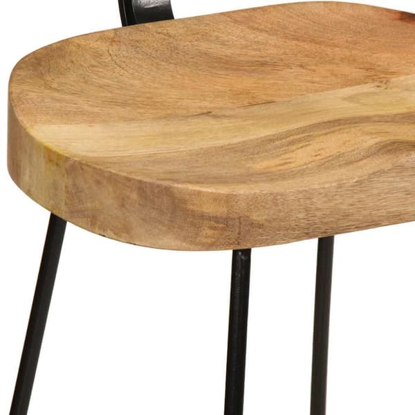 vidaXL barstole 2 stk. 49x43x103 cm massivt mangotræ