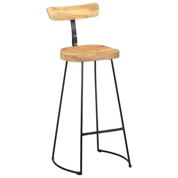 vidaXL barstole 2 stk. 49x43x103 cm massivt mangotræ