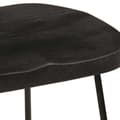Pikkukuva 5 / 11: vidaXL Baarijakkarat 2 kpl musta 45x40x62 cm täysi mangopuu