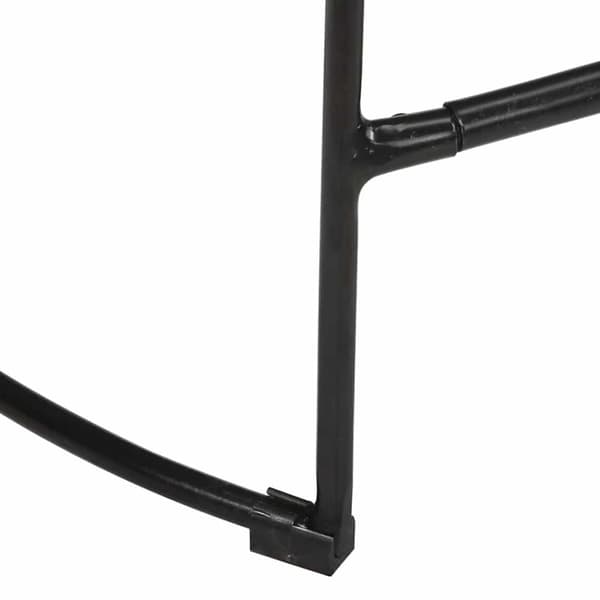 vidaXL Baarijakkarat 2 kpl musta 45x40x62 cm täysi mangopuu