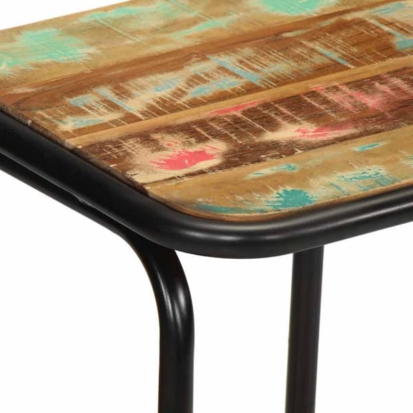 vidaXL barstole 4 stk. 46x35,5x80 cm massivt genbrugstræ