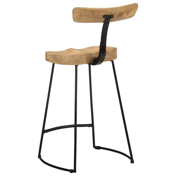 vidaXL Baarijakkarat 2 kpl 49x43x88 cm täysi mangopuu