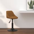 Miniatyrbild 1 av 2: Barstol brun sammet