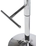 Miniatyrbild 9 av 10: Barstolar 2-pack Vit Konstläder Mörkt Trä Sits Fotpallar Svängbara Gaslift Justerbar Höjd Modern