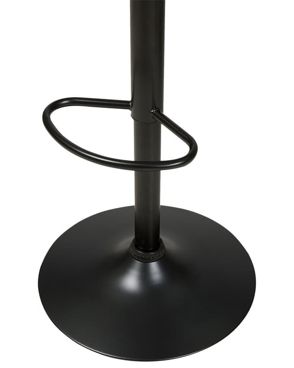 Barstolar 2-pack Mörkt Trä med Svart Konstläder Sits Fotpallar Svängbara Gaslift Justerbar Höjd Modern