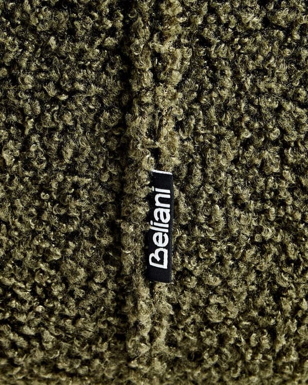 Sett med 2 Spisestoler Grønn Boucle Svarte metallben Uten armlener Buet form Moderne design Kjøkken Spisestue