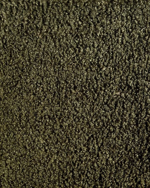 Sett med 2 Spisestoler Grønn Boucle Svarte metallben Uten armlener Buet form Moderne design Kjøkken Spisestue