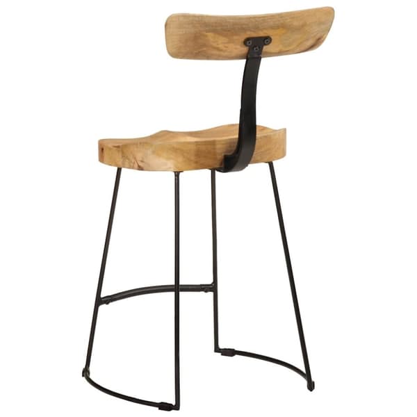 vidaXL barstole 2 stk. 49x43x79 cm massivt mangotræ