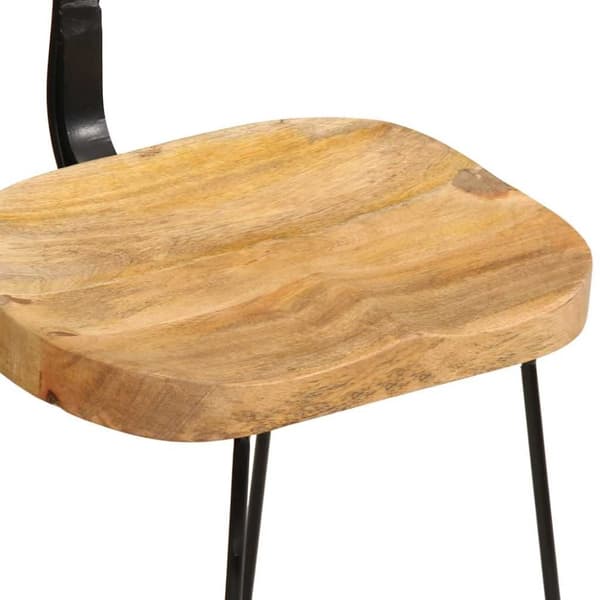 vidaXL barstole 2 stk. 49x43x79 cm massivt mangotræ
