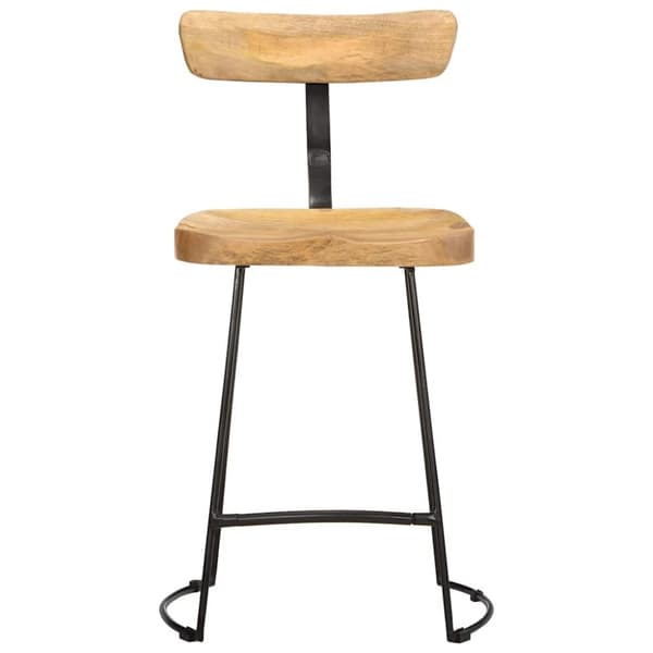 vidaXL barstole 2 stk. 49x43x79 cm massivt mangotræ