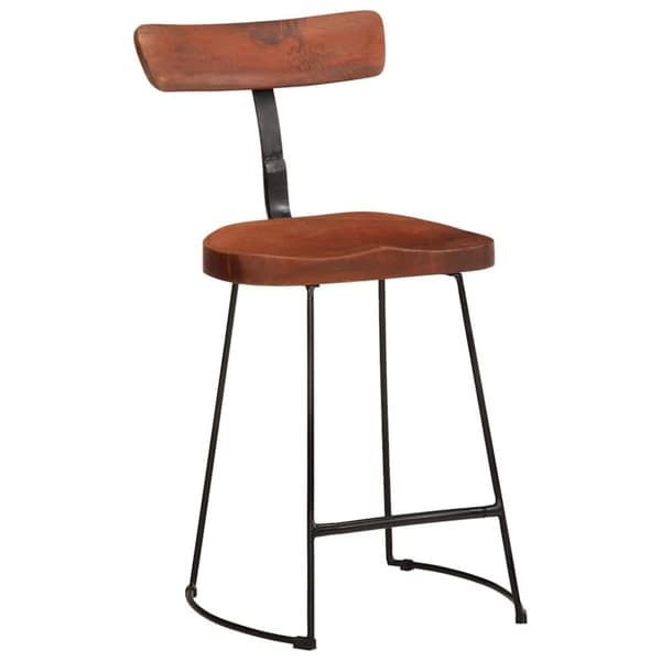 vidaXL Baarijakkarat 2 kpl 49x43x79 cm täysi mangopuu
