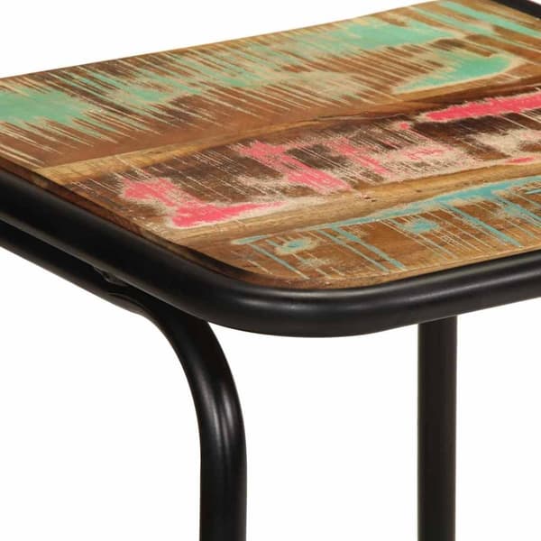 vidaXL barstole 4 stk. 46x35,5x70 cm massivt genbrugstræ