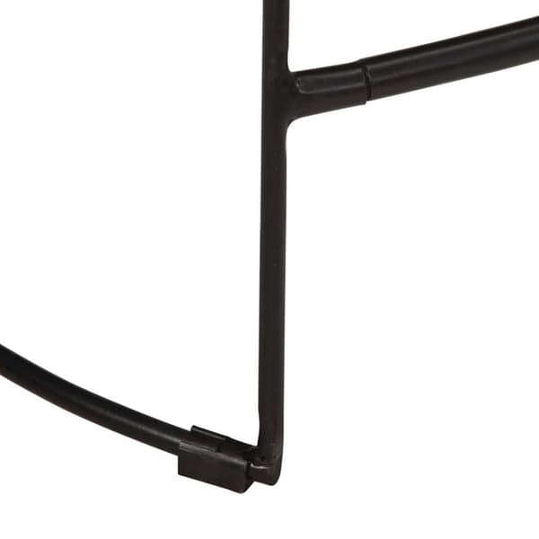 vidaXL Baarijakkarat 2 kpl musta 46x38x52 cm täysi mangopuu