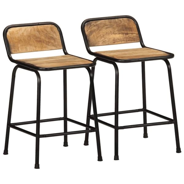 vidaXL Barkrakker 2 stk 46x35,5x70 cm grovt heltre mangotre