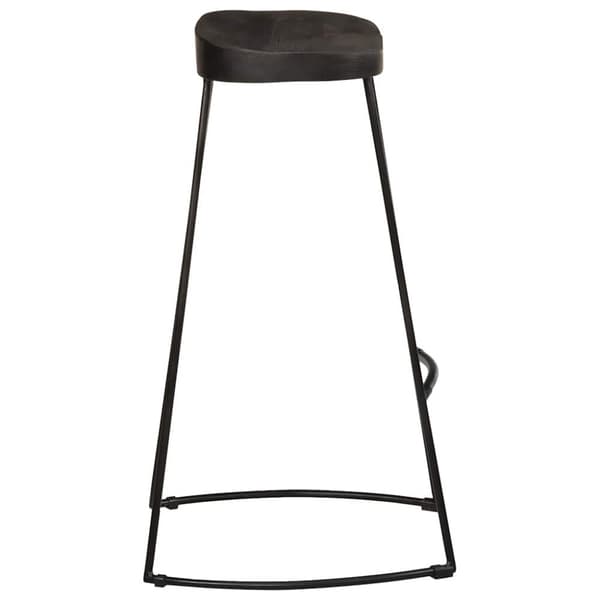 vidaXL Barkrakker 2 stk sort 45x40x78 cm heltre mango
