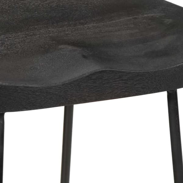 vidaXL Barkrakker 2 stk sort 45x40x78 cm heltre mango