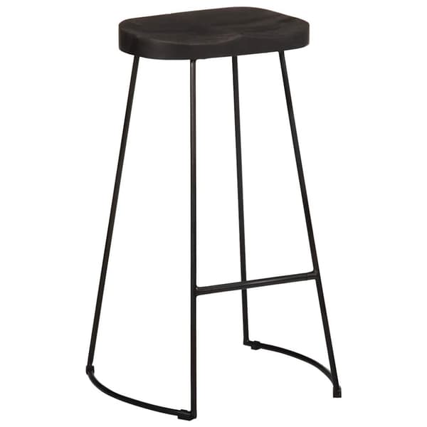 vidaXL Barkrakker 2 stk sort 45x40x78 cm heltre mango