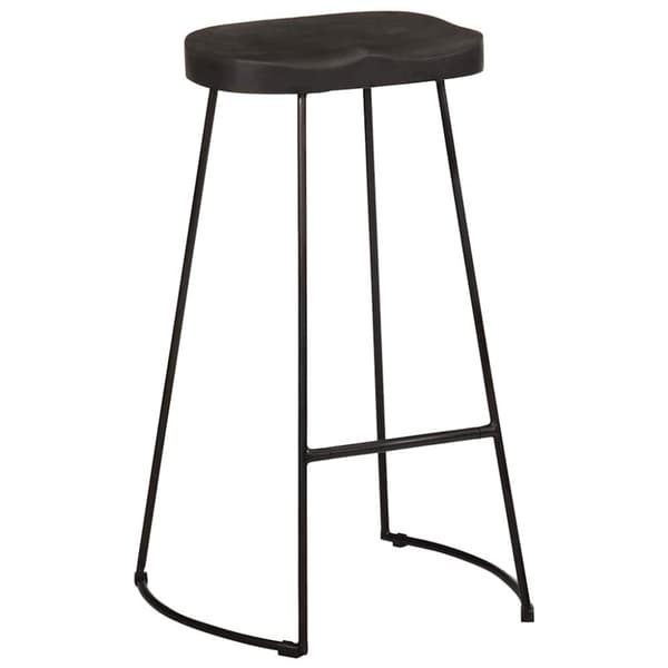 vidaXL Barkrakker 2 stk sort 45x40x78 cm heltre mango