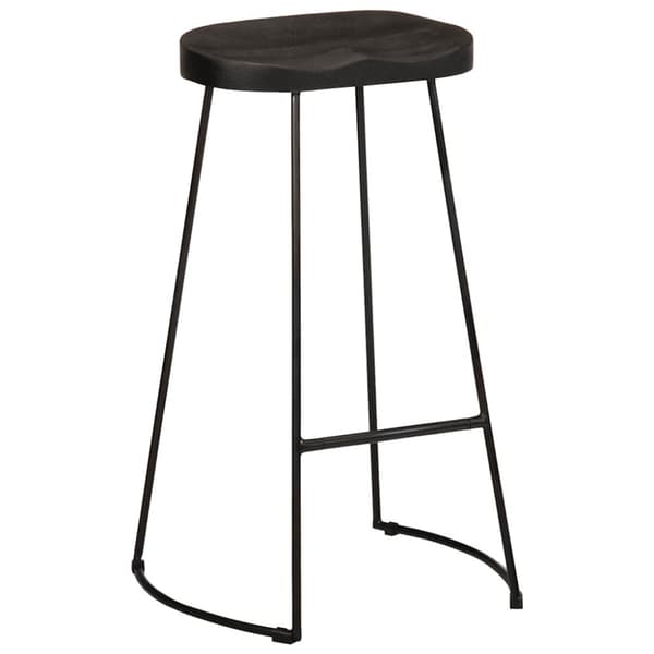 vidaXL Barkrakker 2 stk sort 45x40x78 cm heltre mango