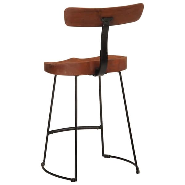 vidaXL Barstoler 2 stk 49x43x79 cm heltre mango